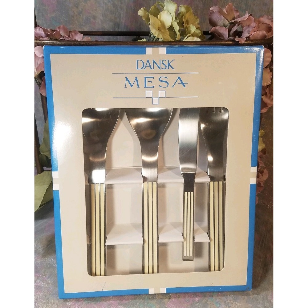 NEW IN BOX 1980's MESA WHITE by Dansk 4‎ Piece Completer Set Japan
